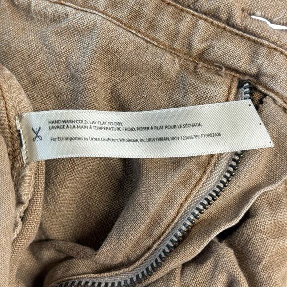 Free People One Penny Tie Waist Short SZ 8 Womens Tan Boho Comfort 100% Cotton - Picture 7 of 8